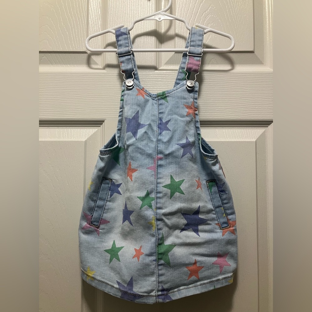 Girls Wonder Nation Blue Jean Overall Dress